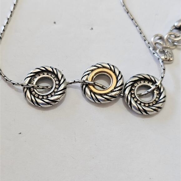 Brighton‎ Mixed Metals Crystal Jeweled Necklace - Picture 2 of 5